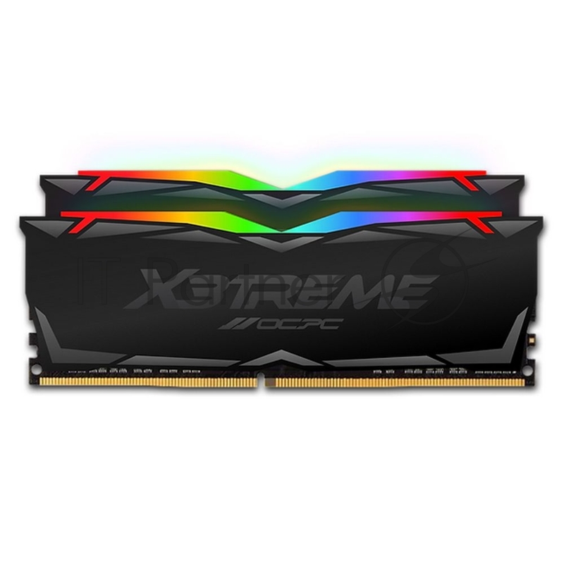 Модуль памяти DDR 4 DIMM 64Gb (32Gbx2), 3200Mhz, OCPC X3 RGB MMX3A2K64GD432C16, RGB, CL16, BLACK