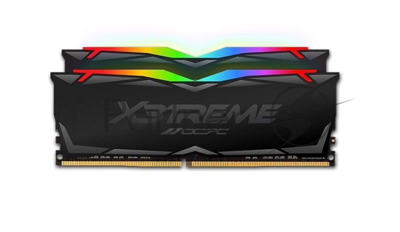Модуль памяти DDR 4 DIMM 64Gb (32Gbx2), 3600Mhz, OCPC X3 RGB MMX3A2K64GD436C18, RGB, CL18, BLACK