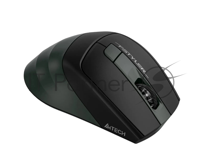 Мышь A4Tech Fstyler FB35CS темно-зеленый/черный оптическая (2000dpi) silent беспроводная BT/Radio USB (5but)