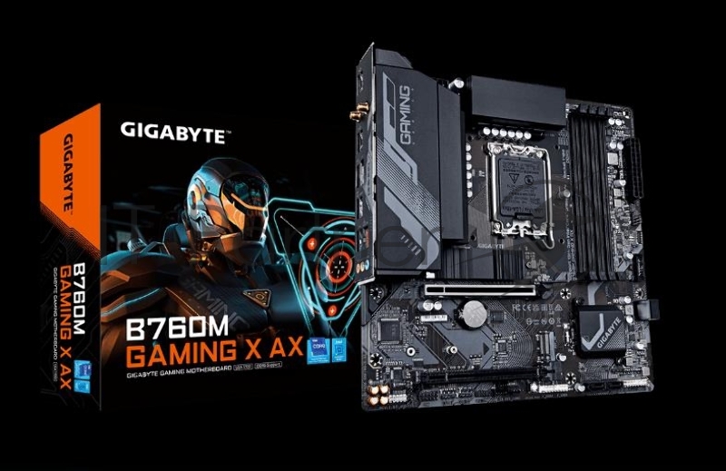 Материнская плата GIGABYTE Intel B760 LGA1700 MicroATX Memory DDR5 B760MGAMINGXAX1.2