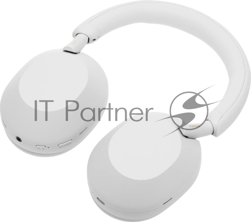 Гарнитура мониторные Sony WH-1000XM5 1.2м белый беспроводные bluetooth оголовье (WH1000XM5/S)