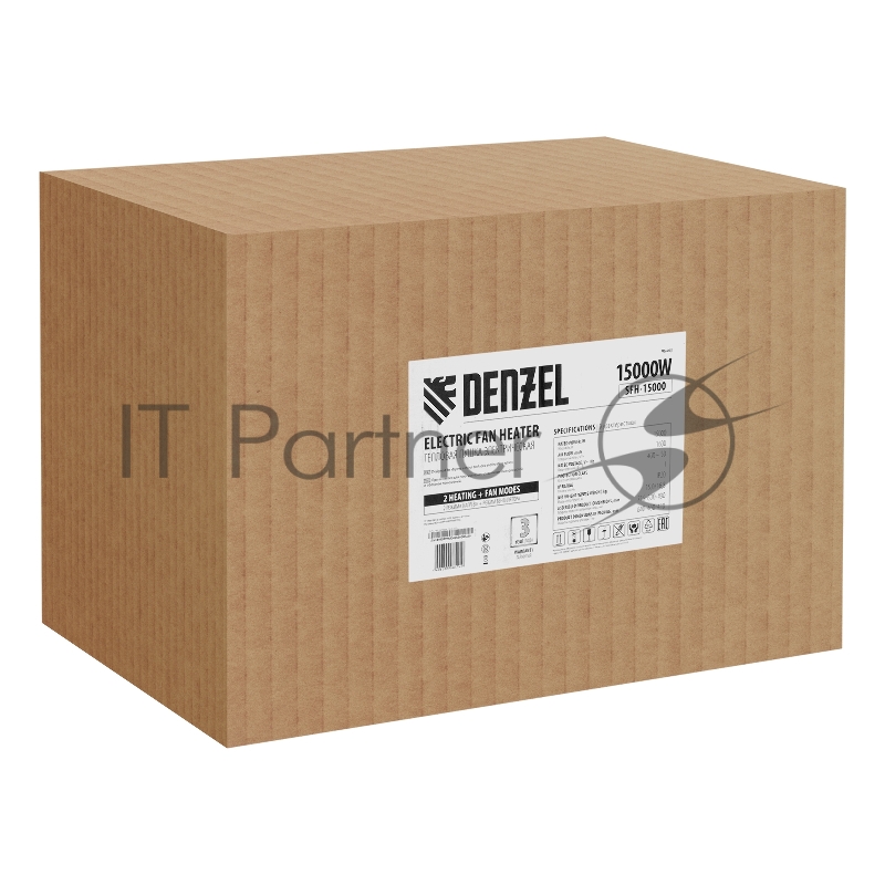 Тепловая пушка SFH-15000, 400 В, 1400 м3/ч, 3 реж. вентилятор,7500/15000 Вт// Denzel