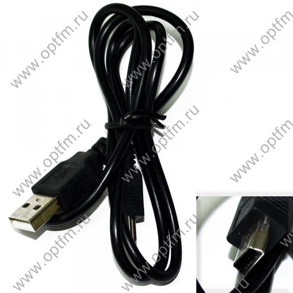 Кабель USB - mini USB черный (0,8м)
