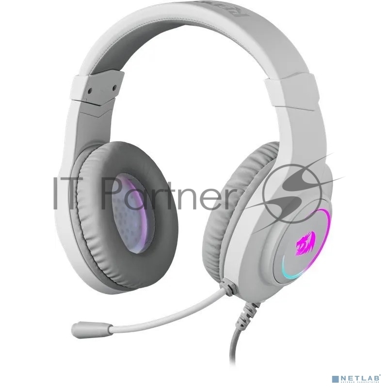 Игровые наушники Defender Hylas Белые, RGB, 3.5 Jack Redragon (70840)
