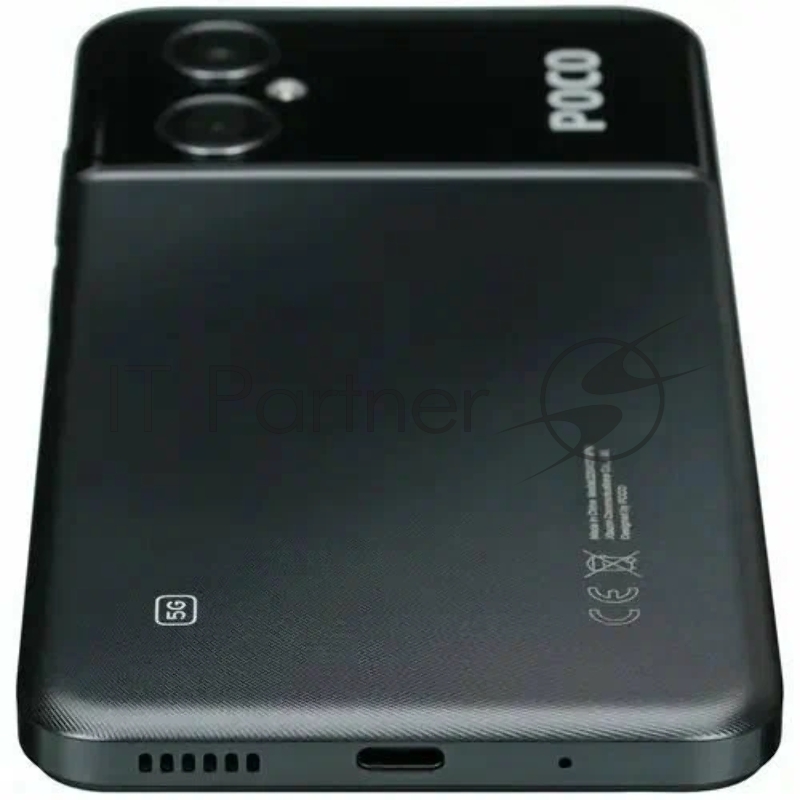 Смартфон Xiaomi POCO M4 5G 4+64 Power Black (MZB0BF1RU) 16,71 см (6.58) 20:9 2400 x 1080, 4x2.20 GHz Cortex-A76 + 4x2.0 Cortex-A55, 8 Core, 4 GB, 64 GB, 13Mpix+2Mpix/8Mpix, 2 Sim, 2G, 3G, LTE, 5.2, WiFi 802.11 a/b/g/n/ac/ax, NFC, A-GPS, GALILEO, BEID
