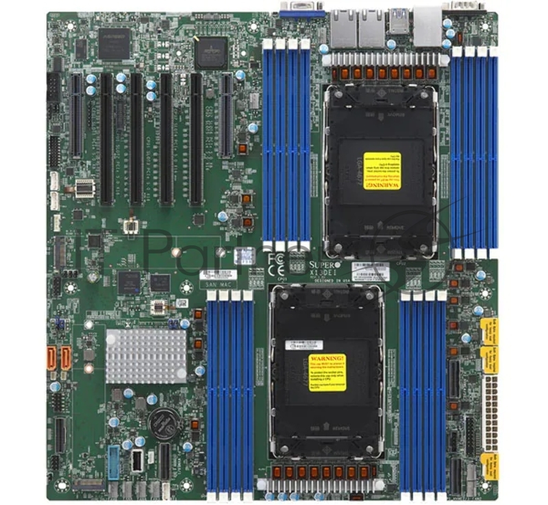 Материнская плата Supermicro MBD-X13DEI-B 2xLGA-4677, Intel Xeon SP gen 4, Intel C741, 16x DDR5 4800/4400/4000 MHz. 2x1Gbe Base-T BCM5720+1xMgmt LAN, 10xSATA3, 2xSATA-DOM, 6xUSB3, 4xPCI-Ex16+2xPCI-E x8+3xMCIO x8, 2xM.