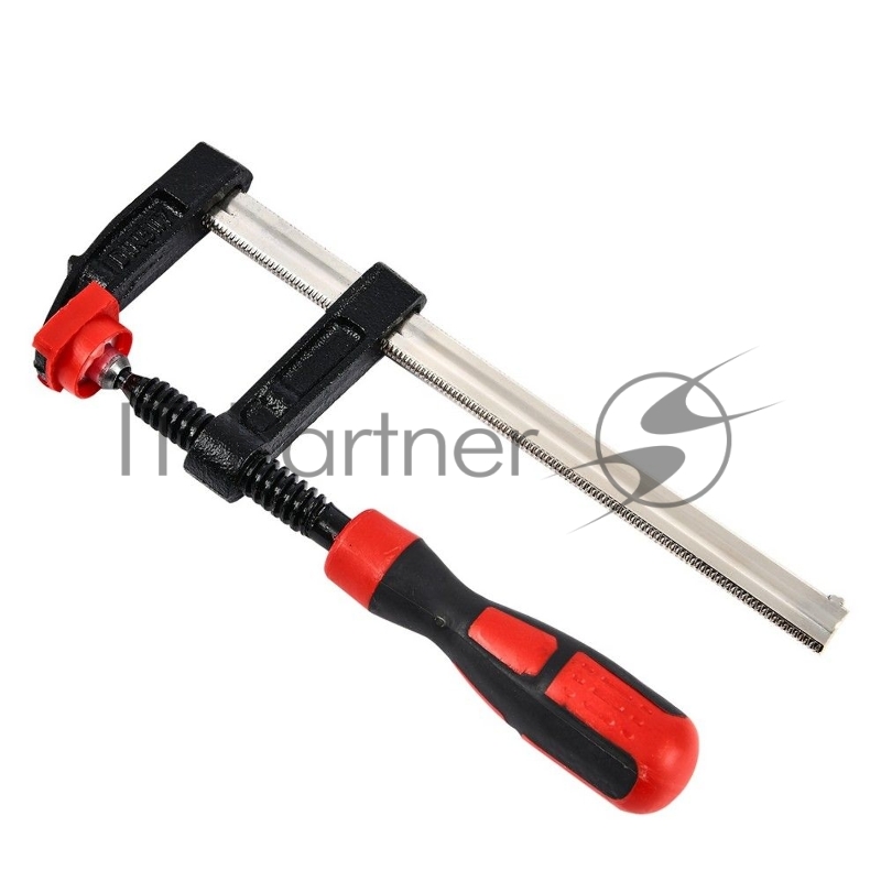 Струбцина F-образная усиленная Deli DL110515Z 150x50 мм, макс. усилие зажима 2000N, резьба 12мм