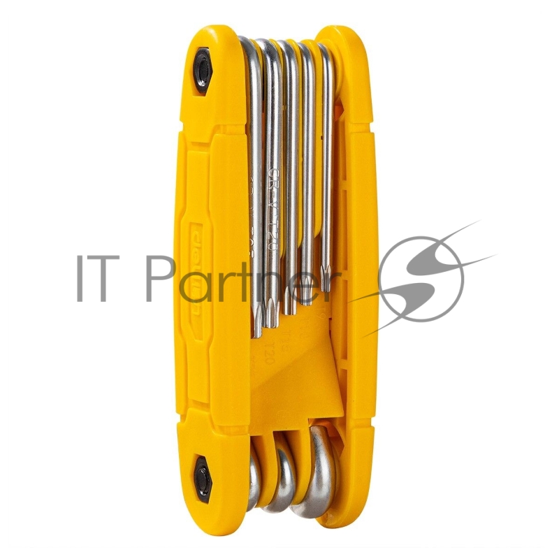 Набор складных шестигранных ключей TORX Deli DL234308 размеры T9,T10,T15,T20,T25,T27,T30,T40, пластиковый держатель