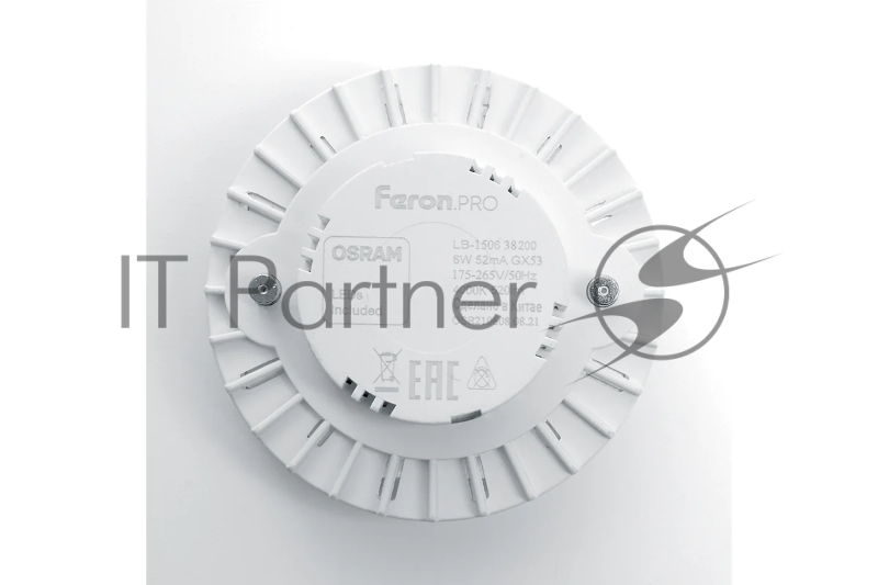 Лампа светодиодная LED 8вт GX53 белый таблетка Feron.PRO