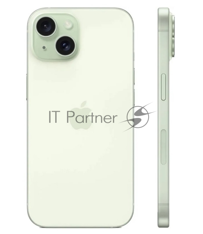 Смартфон Apple A3090 iPhone 15 128Gb зеленый моноблок 3G 4G 1Sim 6.1 1179x2556 iOS 17 48Mpix 802.11 a/b/g/n/ac/ax NFC GPS Protect