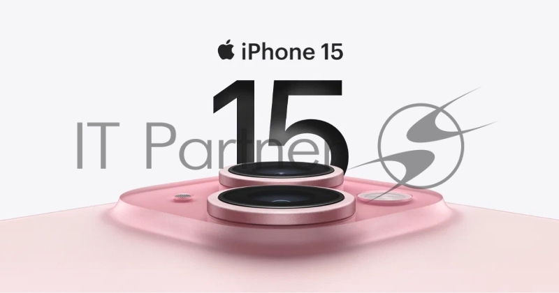 Смартфон Apple A3090 iPhone 15 256Gb розовый моноблок 3G 4G 1Sim 6.1 1179x2556 iOS 17 48Mpix 802.11 a/b/g/n/ac/ax NFC GPS Protect