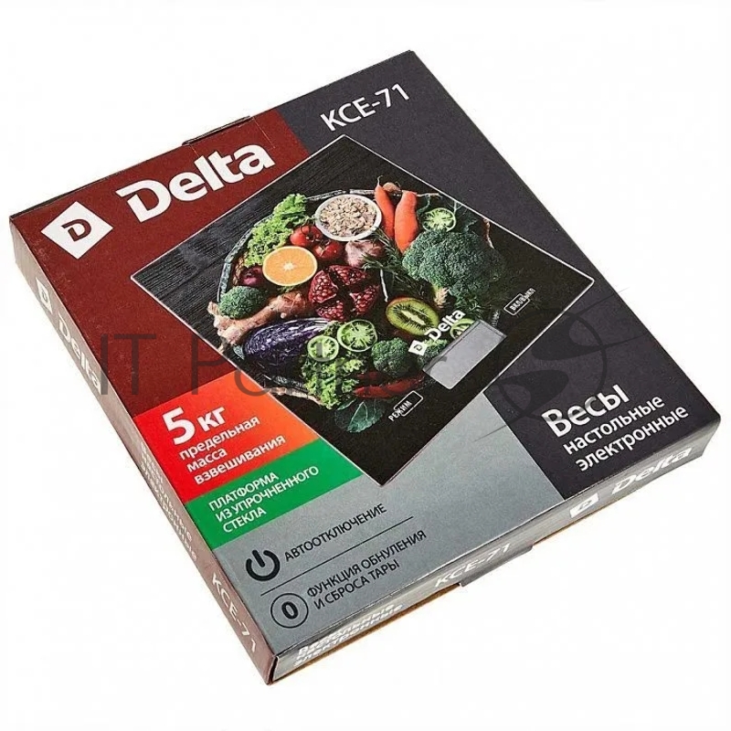 Весы настольные электронные DELTA KCE-71 Здоровое питание : 5 кг, стекло (12)