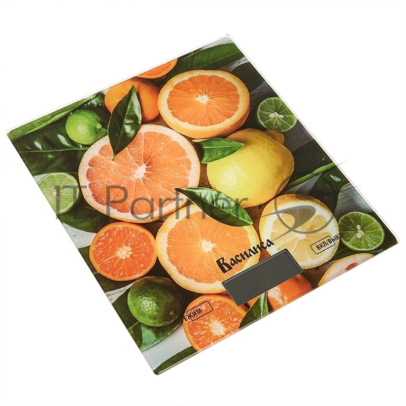 Весы настольные электронные ВАСИЛИСА ВА-020 Цитрусовый микс : 5 кг, стекло (12)