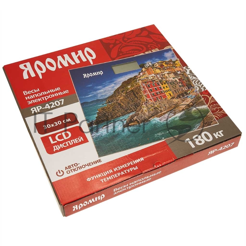 Весы напольные электронные ЯРОМИР ЯР-4207 Риомаджоре : 180 кг, 30*30см (10)