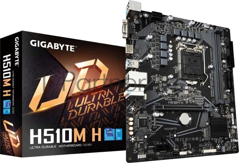 Материнская плата Gigabyte H510M H (V1.7)/(V1.5) Soc-1200 2xDDR4 mATX AC`97 8ch(7.1) GbLAN+VGA+HDMI