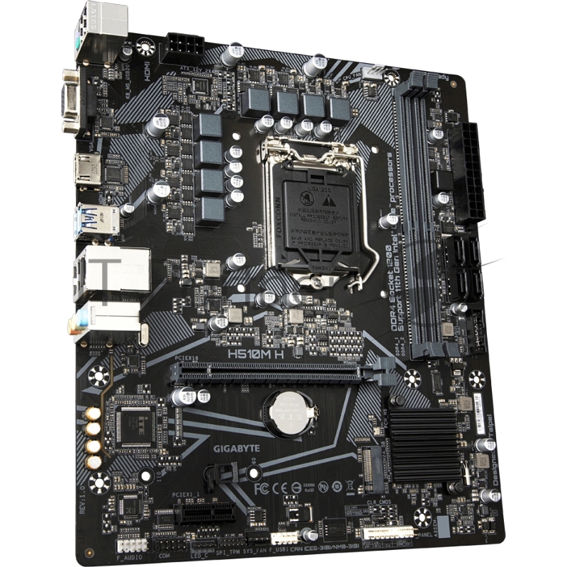 Материнская плата Gigabyte H510M H (V1.7)/(V1.5) Soc-1200 2xDDR4 mATX AC`97 8ch(7.1) GbLAN+VGA+HDMI