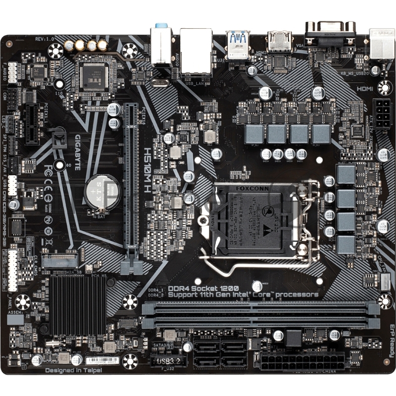 Материнская плата Gigabyte H510M H (V1.7)/(V1.5) Soc-1200 2xDDR4 mATX AC`97 8ch(7.1) GbLAN+VGA+HDMI