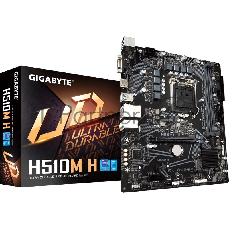Материнская плата Gigabyte H510M H (V1.7)/(V1.5) Soc-1200 2xDDR4 mATX AC`97 8ch(7.1) GbLAN+VGA+HDMI