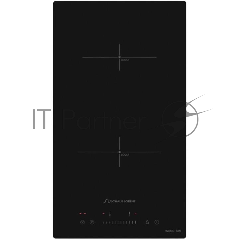 Индукционная варочная поверхность стеклокерамическая, Ширина: 30 см, Стекло: ILVA, 2 конфорки индукционного нагрева: диаметром?,160 мм1200/1500 Вт, диаметром?, 180 мм 1800/2100 Вт