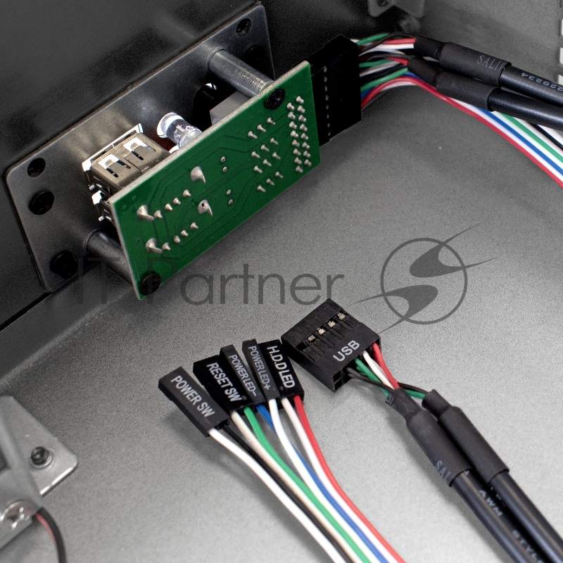 Серверный корпус ExeGate Pro 2U450-03 <RM 19, высота 2U, глубина 450, без БП, USB>