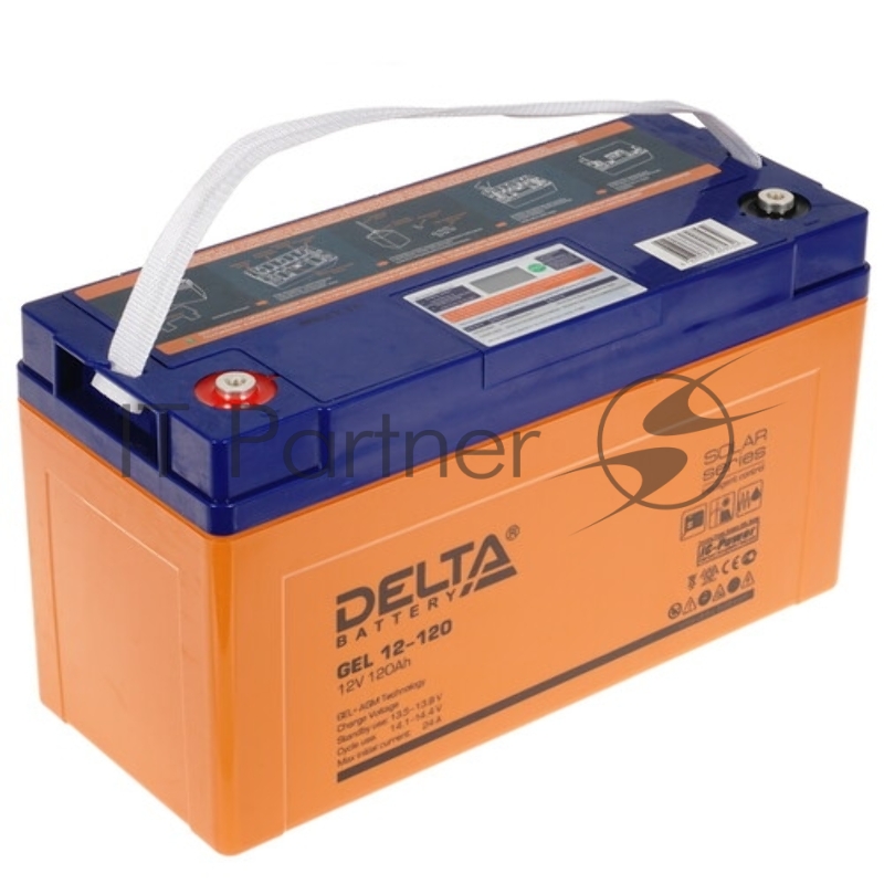 Аккумуляторная батарея Delta GEL 12-120 напряжение 12В, емкость 120Ач (406х172х228mm)