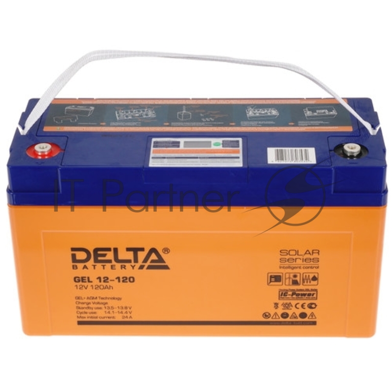 Аккумуляторная батарея Delta GEL 12-120 напряжение 12В, емкость 120Ач (406х172х228mm)