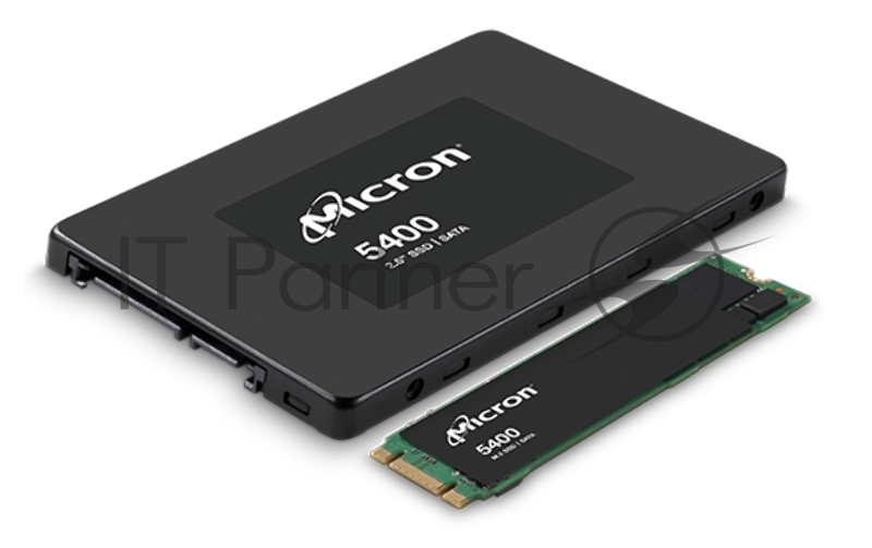 Micron SSD 5400 MAX, 3840GB, 2.5 7mm, SATA3, 3D TLC, R/W 540/520MB/s, IOPs 95 000/34 000, TBW 24528, DWPD 3.5 (12 мес.)