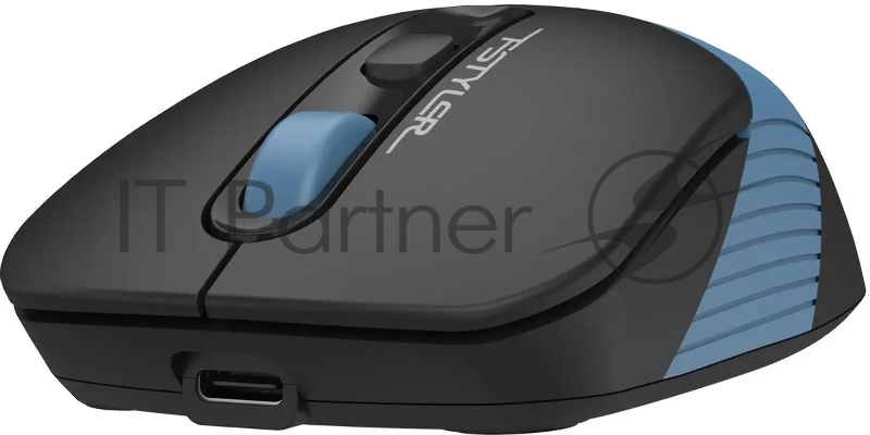 Мышь A4Tech Fstyler FG10CS Air черный/синий оптическая (2000dpi) silent беспроводная USB для ноутбука (4but)