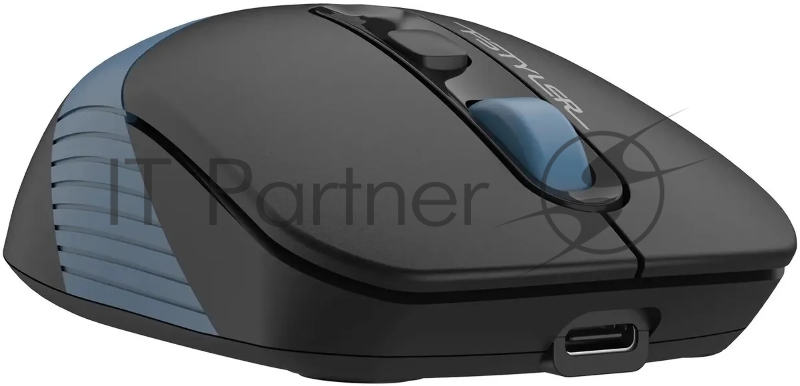 Мышь A4Tech Fstyler FG10CS Air черный/синий оптическая (2000dpi) silent беспроводная USB для ноутбука (4but)
