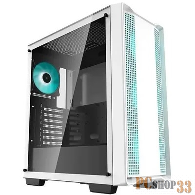 Корпус Deepcool CC560 V2 белый без БП ATX 4x120mm 1xUSB2.0 1xUSB3.0 audio bott PSU