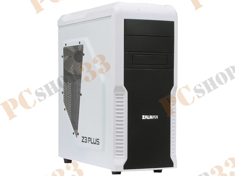 Корпус Miditower Zalman Z3 Plus White, ATX, бело-черный (без БП)