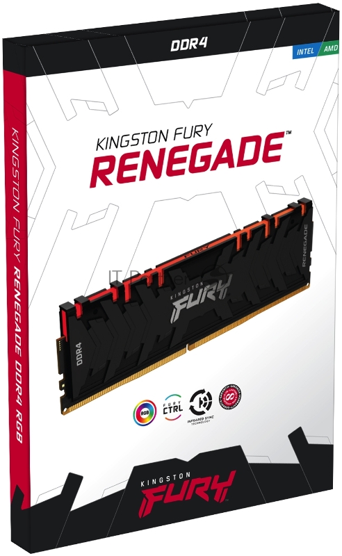 Память оперативная Kingston 16GB 3600MHz DDR4 CL16 DIMM (Kit of 2) FURY Renegade RGB