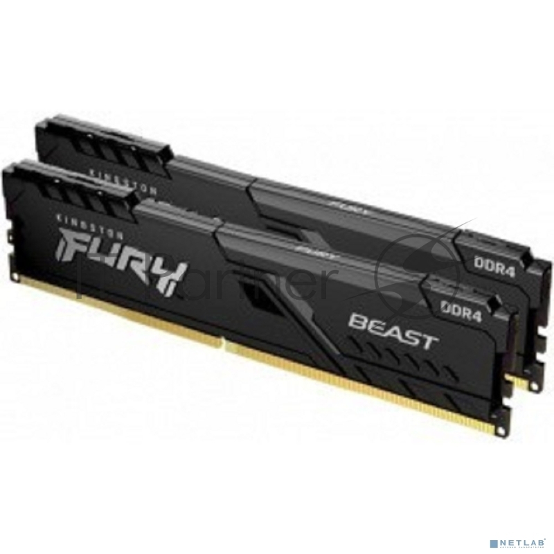 Оперативная память Kingston 32GB 3600MHz DDR4 CL18 DIMM (Kit of 2) FURY Beast Black