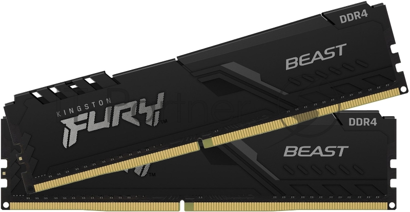 Оперативная память Kingston 32GB 3600MHz DDR4 CL18 DIMM (Kit of 2) FURY Beast Black