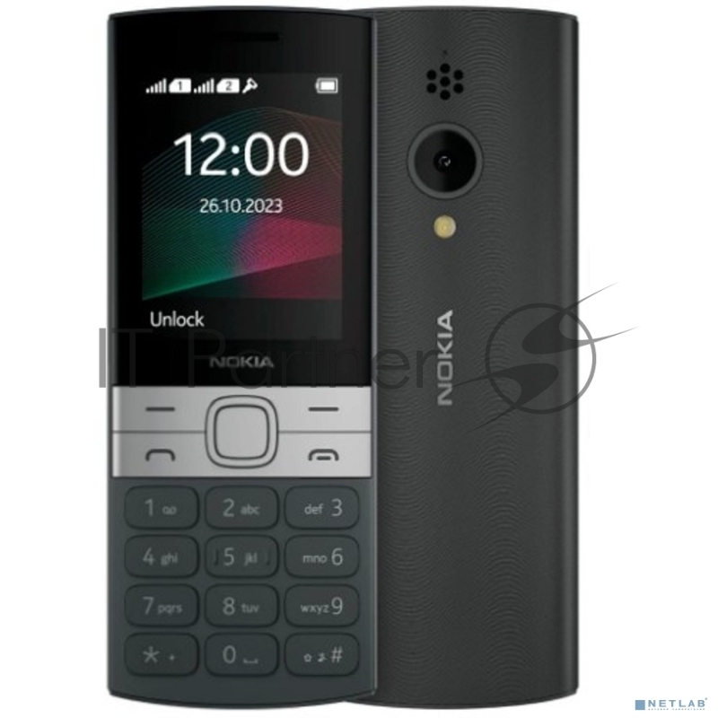 Мобильный телефон Nokia 150 TA-1582 DS EAC черный моноблок 2.4 240x320 Series 30+ 0.3Mpix GSM900/1800 MP3