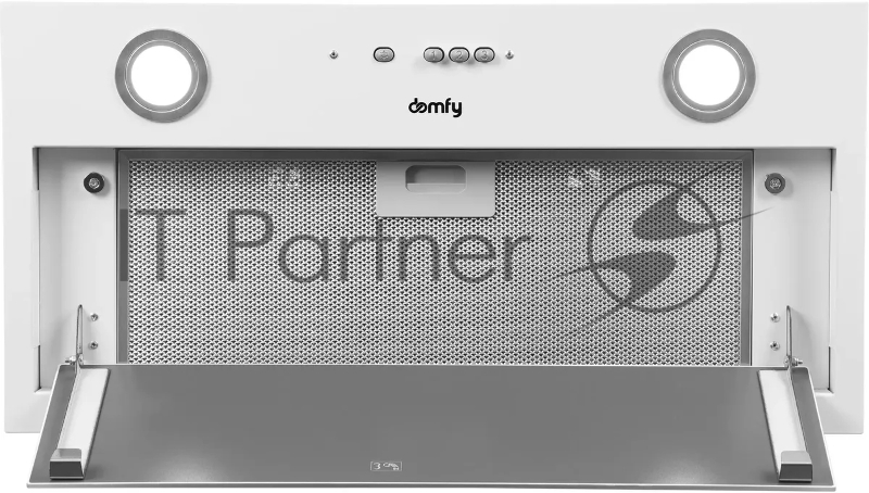 Вытяжка встраиваемая Domfy DM6036BB WG белый управление: кнопочное (1 мотор)