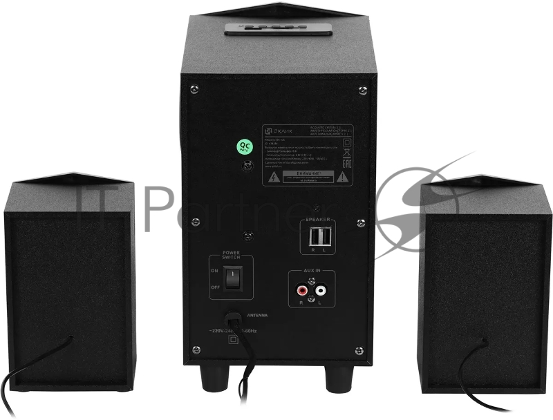 Колонки Оклик OK-426 2.1 черный 18Вт BT