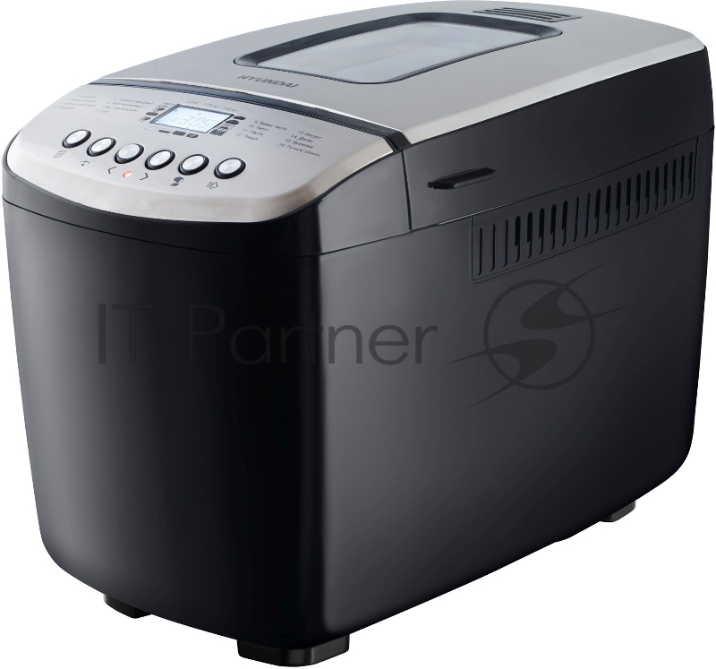 Хлебопечь Hyundai HYBM-P0412 850Вт черный/серебристый