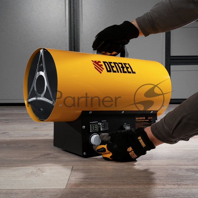 Газовая тепловая пушка GHG-30i, 30 кВт, цифровой термостат, пропан-бутан// Denzel