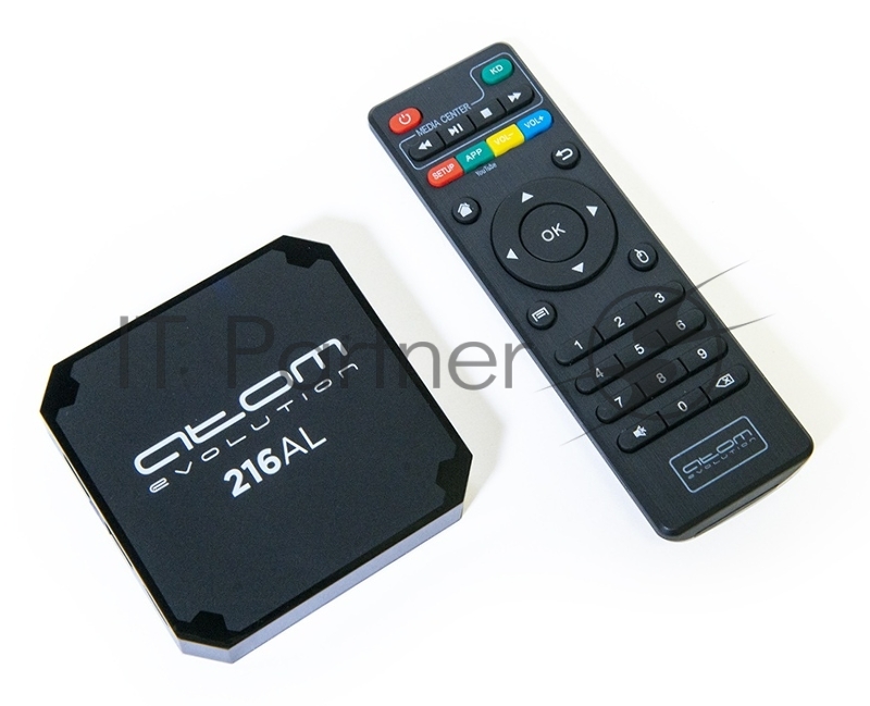 Приставка Смарт ТВ ATOM-216AL (Android TV Box), Allwinner H313, 2/16Gb, АTOMevolution