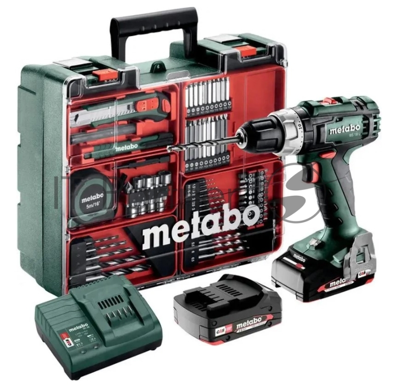 Дрель-шуруповерт Metabo BS 18 L Workshop аккум. патрон:быстрозажимной (кейс в комплекте) (602321870)