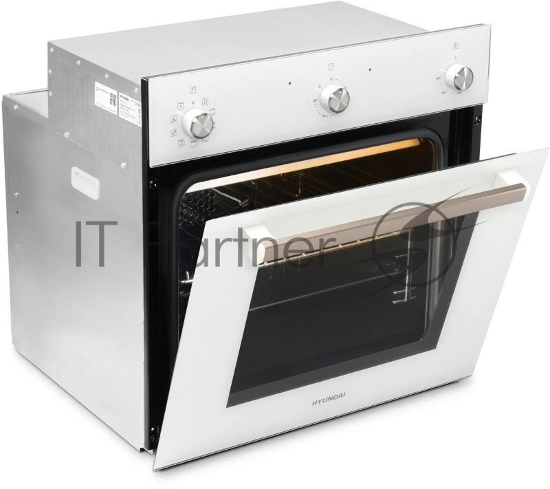 Духовой шкаф Электрический Hyundai 6009.03 WG белый стекло