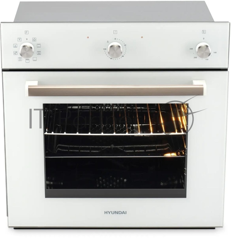 Духовой шкаф Электрический Hyundai 6009.03 WG белый стекло