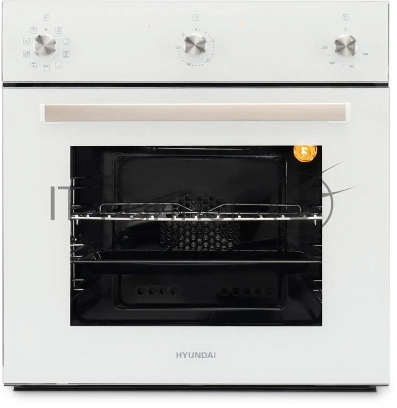 Духовой шкаф Электрический Hyundai 6009.03 WG белый стекло