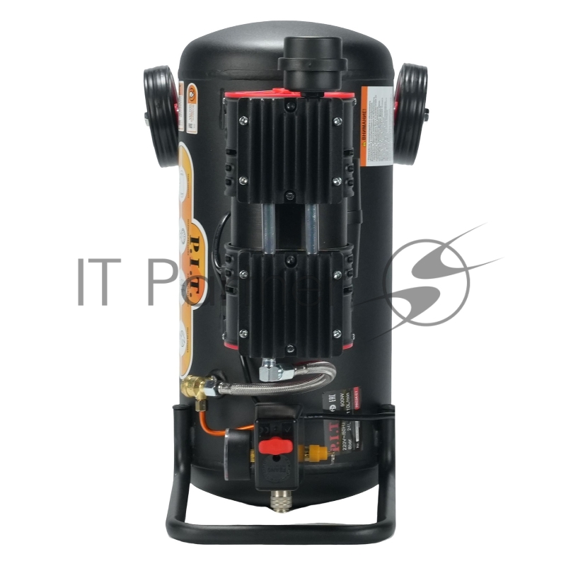 Компрессор поршневой P.I.T. PAC24-C1 безмасляный 110л/мин 24л 600Вт черный/красный