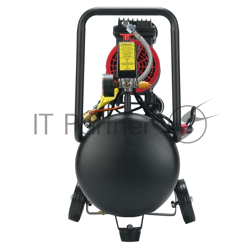 Компрессор поршневой P.I.T. PAC24-C1 безмасляный 110л/мин 24л 600Вт черный/красный