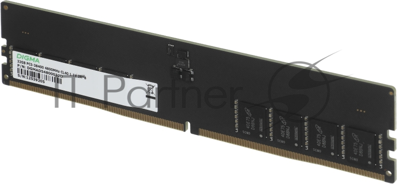 Память DDR5 32GB 4800MHz Digma DGMAD54800032D RTL PC5-38400 CL40 DIMM 288-pin 1.1В dual rank Ret