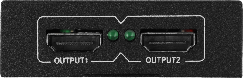 Сплиттер аудио-видео Premier 5-872-2 HDMI (f)/2хHDMI (f) черный