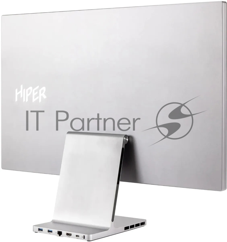 Моноблок Hiper ExpertCenter ED27 27 UHD i5 1240P (1.7) 16Gb SSD512Gb Iris Xe CR noOS GbitEth WiFi BT 100W клавиатура мышь Cam серебристый 3840x2160