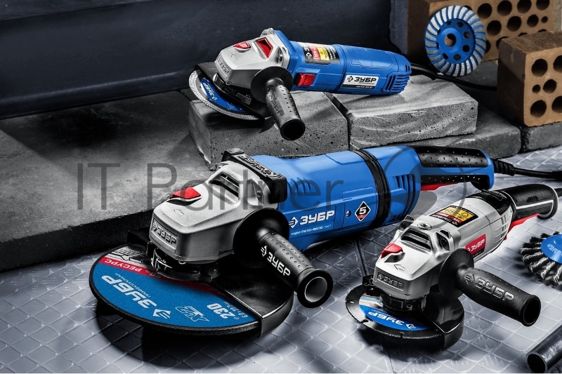 Углошлифовальная машина Зубр УШМ-П125-1500 ПСТ 1500Вт 9500об/мин рез.шпин.:M14 d=125мм